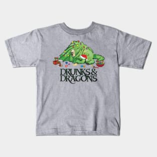 Drunk Dragon - Christmas version Kids T-Shirt